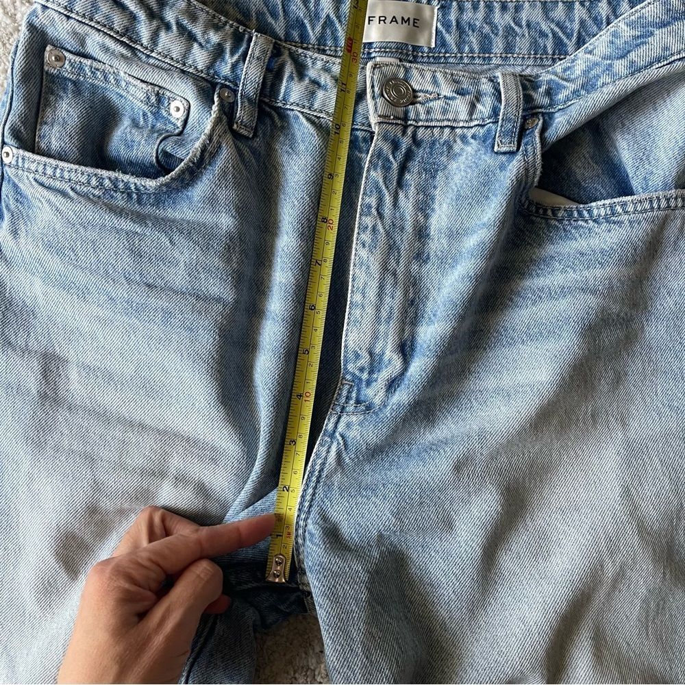 Frame Long Barrel Raw Cuff Jeans in Rhode size 28 - Picture 13 of 15